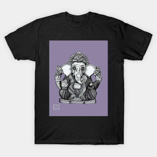 GANESH ELEPHANT GOD T-Shirt by Shall1983